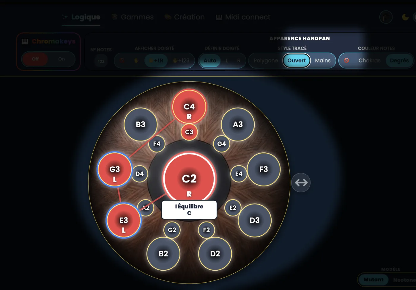 Constellation en mode Ouvert : le chemin des notes
